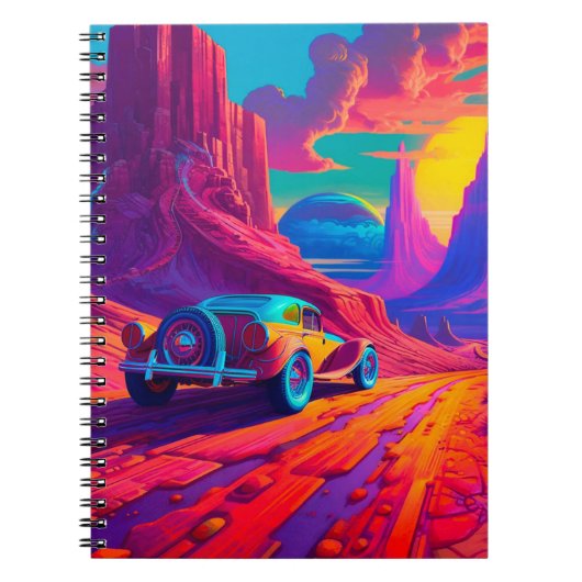 Artsy Car Scene Notitieboek (Voorkant)