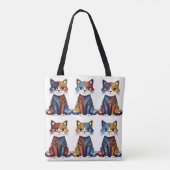 Artsy Cat Lover Tas (Achterkant)