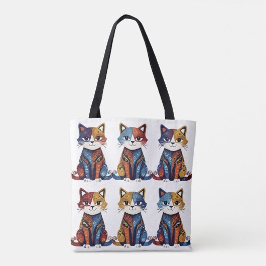 Artsy Cat Lover Tas (Achterkant)