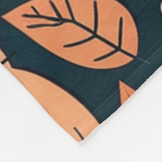 Artsy Cat Pattern Cute Fleece Deken (Hoek)