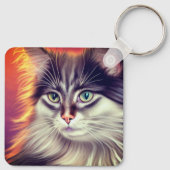 Artsy Cats Sleutelhanger (Achterkant)