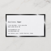 Artsy Chic Black & White Eyelashes Designer Visitekaartje (Achterkant)