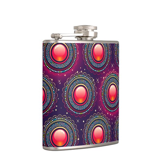 Artsy Circle Patroon Heupfles (Rechts)