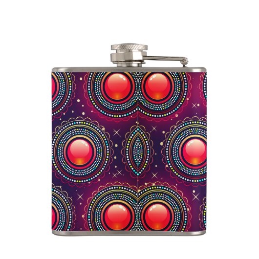 Artsy Circle Patroon Heupfles (Achterkant)