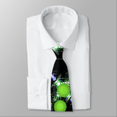 Artsy City Urban Black & Limoen Mannen Stropdas (Gebonden)