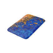 Artsy Cobalt Blue Golden Yellow Acrylverf Badmat (Gekanteld)
