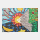 Artsy Colorful Kitchen Towels Theedoek (Horizontaal)
