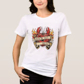 Artsy Crawfish Boil Vibes T-shirt! 🎨🦞 Tri-Blend Shirt (Voorkant)