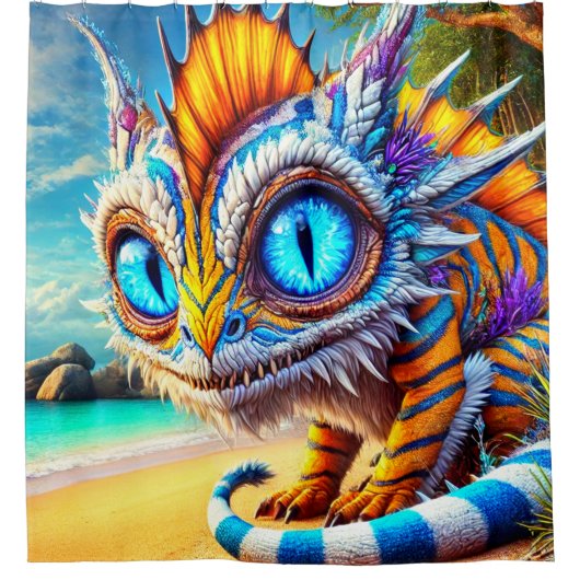 Artsy Creature Douchegordijn (Voorkant)