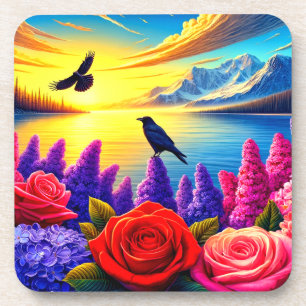 Artsy Crow Bier Onderzetter