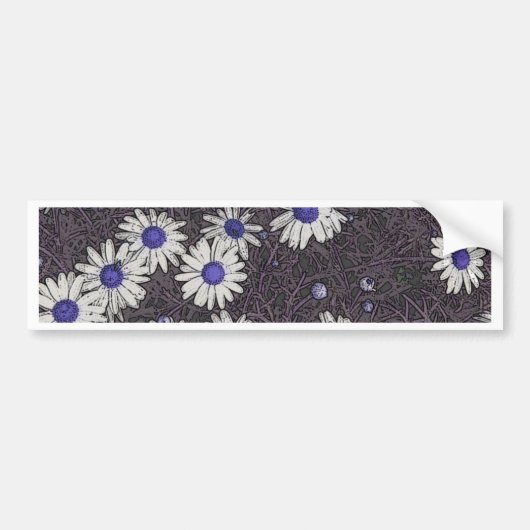 Artsy Daisies Bumpersticker (Voorkant)