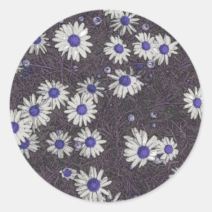 Artsy Daisies Ronde Sticker