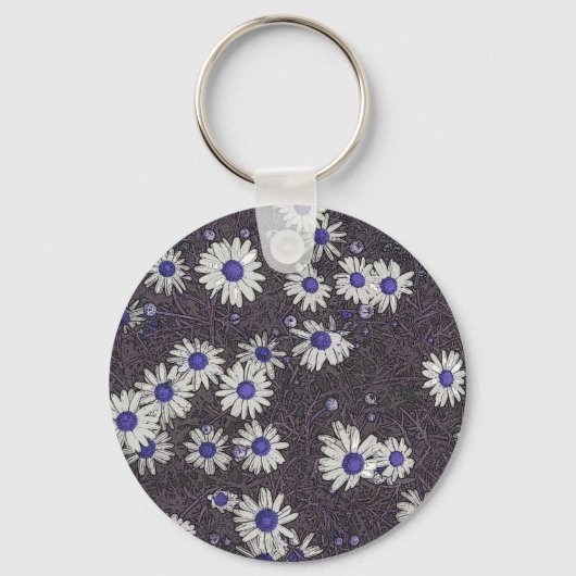Artsy Daisies Sleutelhanger (Voorkant)