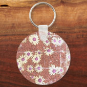 Artsy Daisies Sleutelhanger (Voorkant)