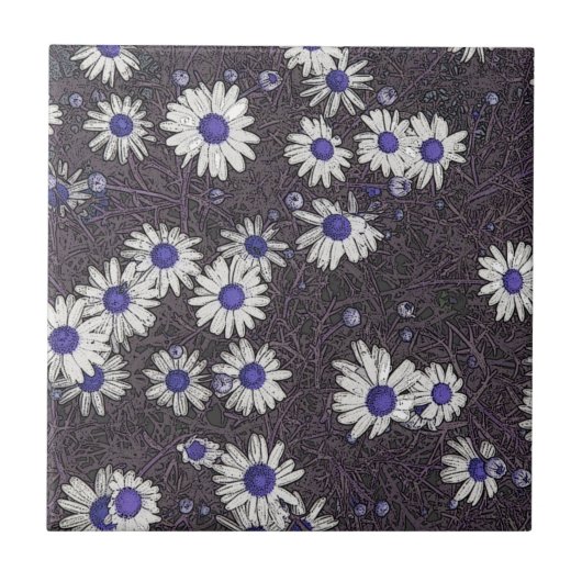Artsy Daisies Tegeltje (Voorkant)