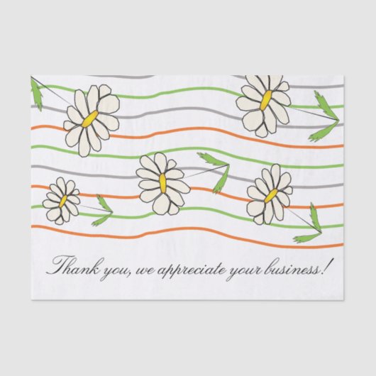 Artsy Daisy Flower Tissue Tissuepapier (Voorkant)