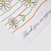 Artsy Daisy Flower Tissue Tissuepapier (Detail)