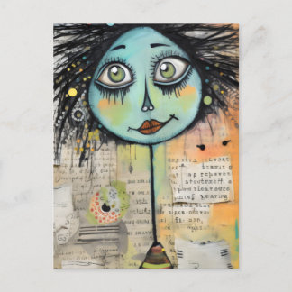 Artsy Dames 2 Groene ogen Briefkaart