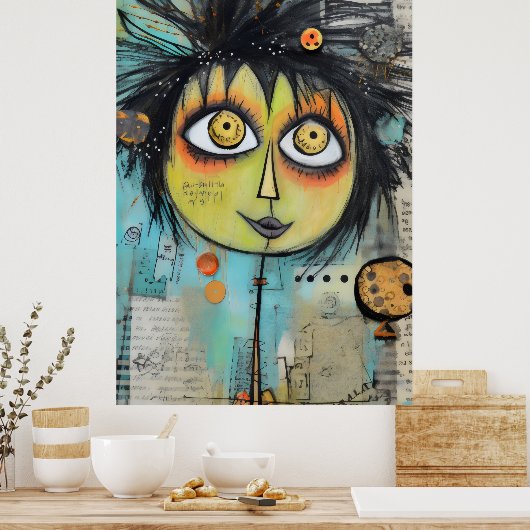 Artsy Dames 3 Poster (Keuken)