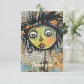 Artsy Dames 7 Bedankkaart (Staand voorkant)