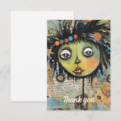 Artsy Dames 7 Bedankkaart (Voorkant / Achterkant)