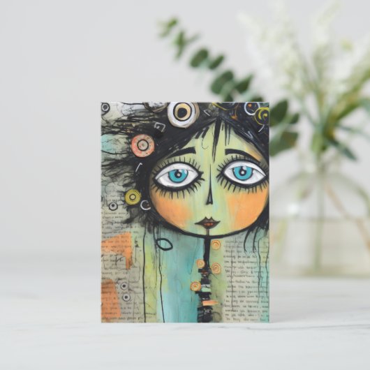 Artsy Dames 8 Briefkaart (Staand voorkant)