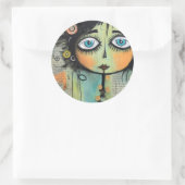 Artsy Dames 8 Ronde Sticker (Tas)