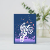 Artsy Dirt Bike Briefkaart (Staand voorkant)