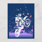 Artsy Dirt Bike Briefkaart (Voorkant)