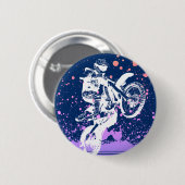 Artsy Dirt Bike Ronde Button 5,7 Cm (Voorkant /achterkant)