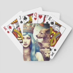Artsy Dog Lady Pokerkaarten