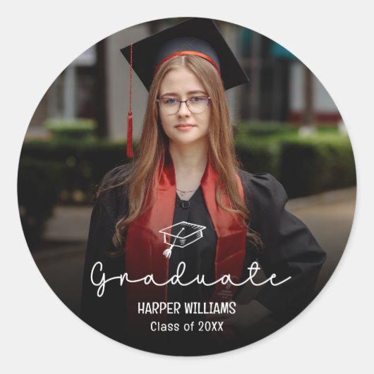 Artsy Doodles Afstudeer Stickers Envelope Zegels (Voorkant)