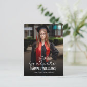 Artsy Doodles Afstuderen aangekondigd Briefkaart (Staand voorkant)