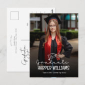 Artsy Doodles Afstuderen aangekondigd Briefkaart (Voorkant / Achterkant)