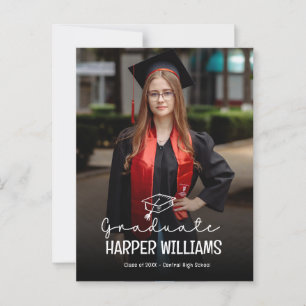 Artsy Doodles Afstuderen aangekondigd Briefkaart