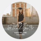 Artsy Doodles Afstuderen Dank u Stickers (Voorkant)