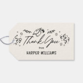 Artsy Doodles Bewerkbare Kleur Afstuderen Favoriet Cadeaulabel (Achterkant Horizontaal)