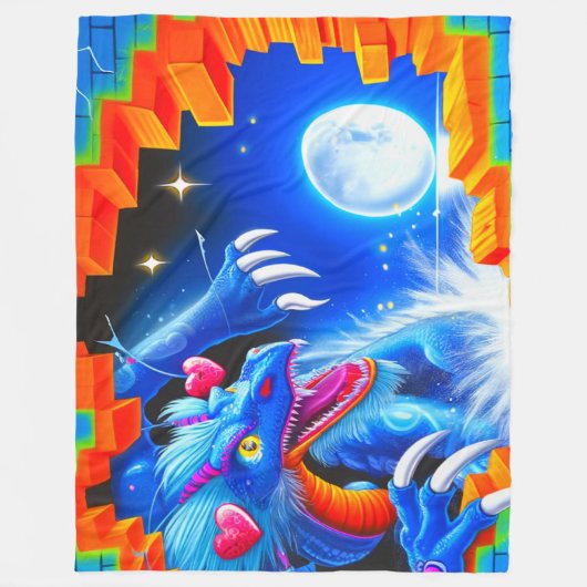 Artsy Dragon Fleece Deken (Voorkant)