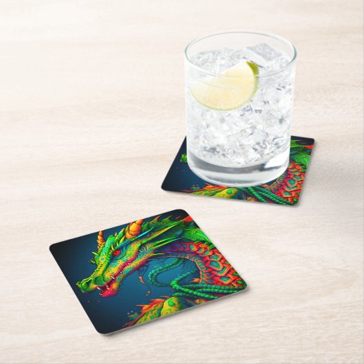 Artsy Dragon Kartonnen Onderzetters (Insitu)