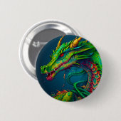 Artsy Dragon Ronde Button 5,7 Cm (Voorkant /achterkant)