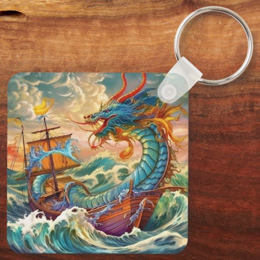 Artsy Dragon Sleutelhanger (Achterkant)