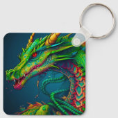 Artsy Dragon Sleutelhanger (Achterkant)