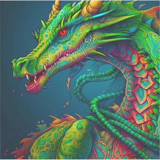 Artsy Dragon Sticker (Voorkant)