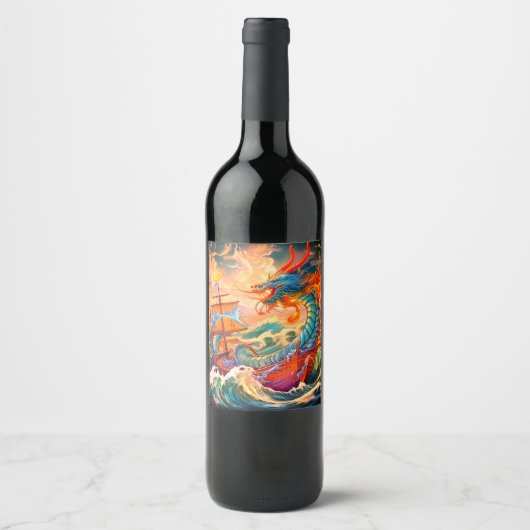 Artsy Dragon Wijn Etiket (Voorkant)