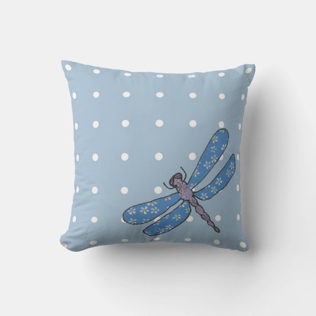Artsy Dragonfly Pillow Kussen (Voorkant)
