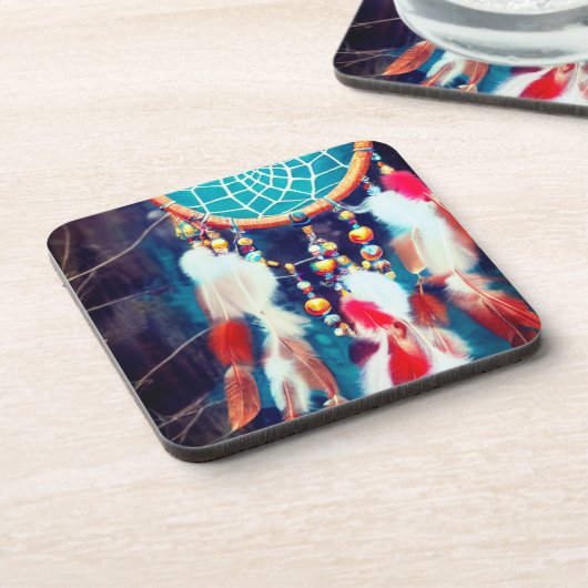Artsy Dream Catcher Bier Onderzetter (Linkerzijde)