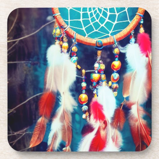 Artsy Dream Catcher Bier Onderzetter (Voorkant)