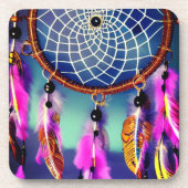 Artsy Dream Catcher Bier Onderzetter (Voorkant)