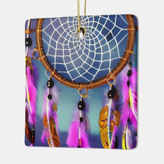 Artsy Dream Catcher Keramisch Ornament (Links)