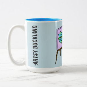 Artsy Ducking artistieke koffie Mok